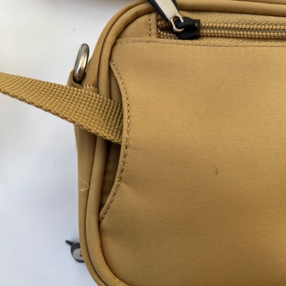 Travelon Crossbody Convertible Waist Belt Fanny Pack Small Golden Yellow Travel - Picture 8 of 9